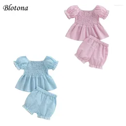 Ensembles de vêtements blotona bébé fille d'été