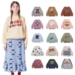 Kledingsets Bobo herfst en winterkinderen sweatshirts cartoon kleding babyjongens truien voor meisjes lange mouwen pullover schattige tops 230823