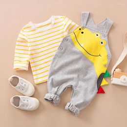 Ensembles de vêtements nés Baby Boy Clothes Set Costume pour la pierre de naissance pour les bébés tenue de salopette 3 6 9 12 18 mois Little Child Fall