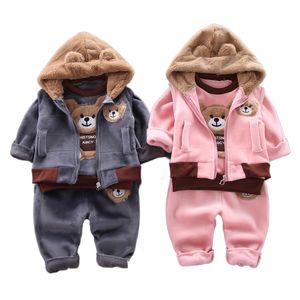 Kledingsets geboren Baby Jongenskleding Herfst Baby Meisjeskleding HoodiePant Outfit Kinderkostuum Pak Babykleding voor baby Warme sets 230825