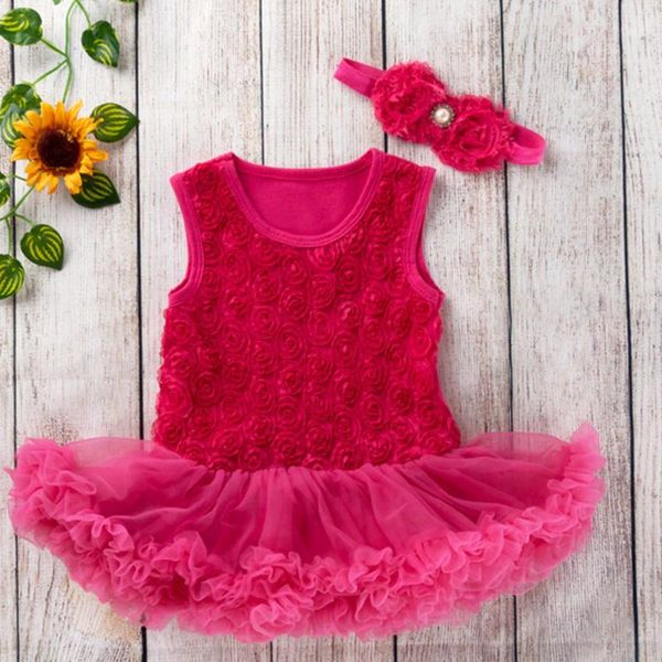 Vêtements de vêtements nés nés bébé filles robes de vêtements de vêtements de tille d'été