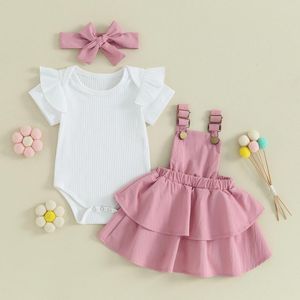 Vêtements ensembles nés bébé bébé enfant bébé fille vêtements tricot sûr rouler les jupes statut