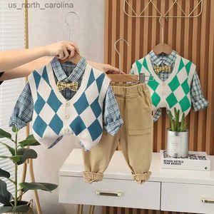 Ensemble de vêtements de vêtements pour garçons Sweater Baby Vêtements Fashion Tableau de mode Kids Gest Pantal