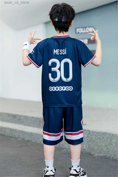 Conjuntos de ropa Boy Girl Paris Fans Edition Rugby Football Shirt Training Wear Men and Kids Games Jerseys Kits Leisure Sportsleve Uniforms Shor T240415