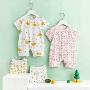 Ensembles de vêtements garçons et filles body été à manches courtes bébé barboteuse nouveau-né enfants Creeper vêtements d'extérieur minces