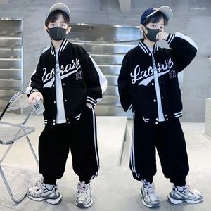 Kledingsets Jongens Herfst Lente Mode Katoen Honkbal Sportpakken Tiener Kinderen Trend Koreaanse Stijl Outfits Trainingspakken Kinderkleding
