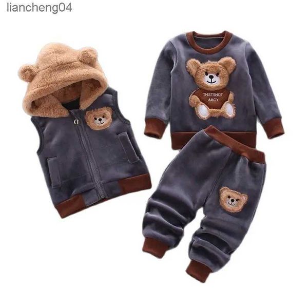 Ensembles de vêtements Garçons Vêtements Automne Hiver Chaud Bébé Fille Vêtements Enfants Sport Costume Tenues Vêtements Nouveau-Né Infantile Bébé Vêtements De Noël Ensembles