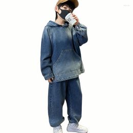 Conjuntos de ropa Niños Ropa de mezclilla Chaqueta Jeans Estilo casual para adolescentes Disfraces Niños 6 8 10 12 14