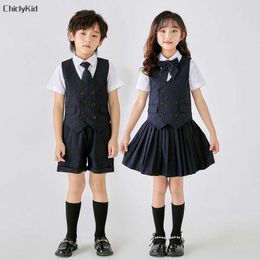 Vêtements Ensembles garçons École d'été Uniforme Tabar Short Filles Jupe de la taille des enfants