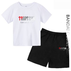 Conjuntos de ropa Marca TRAPSTAR Ropa para niños Camiseta Conjuntos de chándal Harajuku Tops Tee Divertido Hip Hop Color T ShirtBeach Casual Shorts Set 230621