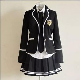 Kleding Sets Britse lente en herfst studentenuniform set Japanse matroos JK uniform rok Koreaanse middelbare school jongens en meisjes prestaties 230612