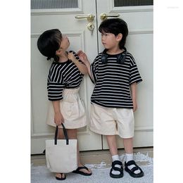 Kleding sets broer en zus bijpassende tweeling kleding Koreaanse babyjongen