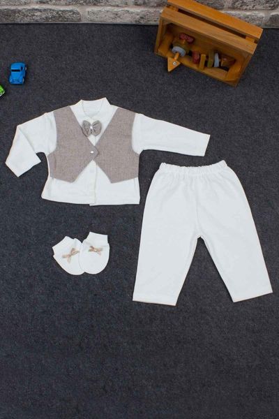 Ensembles de vêtements Costume de smoking marron pour bébé garçon