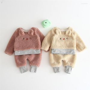 Kledingsets Cartoon Bear Design Coat Baby Boys Hooded Cardigans Infant Kids Sweaters For Girls Cloths Children Jackets Out meter 0-24m