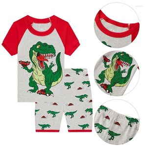 Ensembles de vêtements Cartoon Imprimé design de la peau et respirant pour enfant en coton Pyjamas Loungewear Set Shorts Suit Boys Pyjama