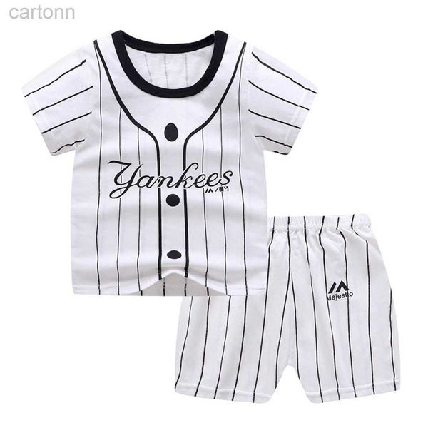 Ensembles de vêtements pas cher enfants garçon vêtements d'été ensembles enfants à manches courtes t-shirt costume infantile fille coton t-shirt bébé vêtements 0-4 ans ldd240311