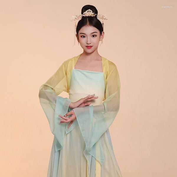 Ensembles de vêtements pour enfants à manches longues Costume de danse classique filles chinois respirant Costumes d'exercice danse Unifom LE017