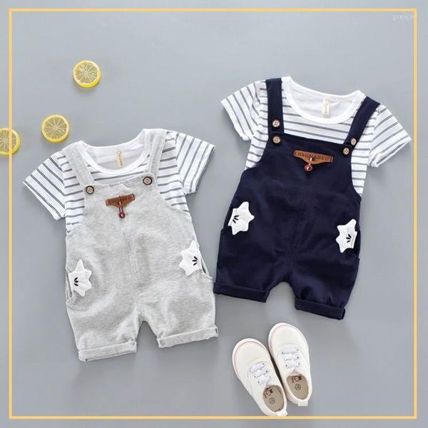 Ensembles de vêtements Costume pour enfants Shorts d'été à manches courtes 2 Pièces 1-3y Bébé Coton Vêtements Respirants Mode Dessin Animé Souris Casual Enfants