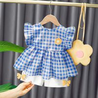 Vêtements Ensembles de vêtements d'été pour enfants Fashion Coton Jupe Coton Shorts 2pcs Suisses de piste pour bébé