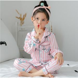 Kleding Sets Kinderen Pyjama Katoen 2023 lente Kinderen Cartoon Homewear Pak Meisjes Casual Lange Mouw Kerst Pyjama Set Nachtkleding 230627