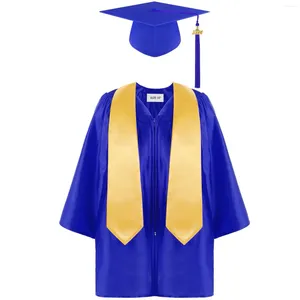 Kledingsets Kinder academische kleding Schooluniformen voor kinderen 2024 Preschool kleuterschool diploma -jurk sjaaljacht