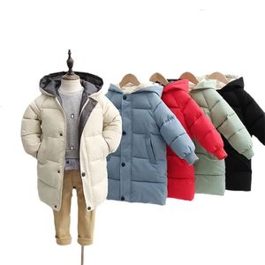 Conjuntos de ropa Chaqueta de invierno para niños para bebés, niñas, abrigos de parka acolchados de algodón, chaquetas largas y cálidas, monos para niños pequeños 231123