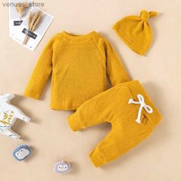 Vêtements Ensembles de couleurs unis à tricot pour enfants