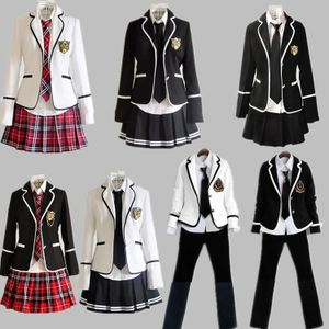 Conjuntos de ropa Uniforme escolar para niños y coro de estudiantes de primaria de manga larga leyendo estudiante británico 231213