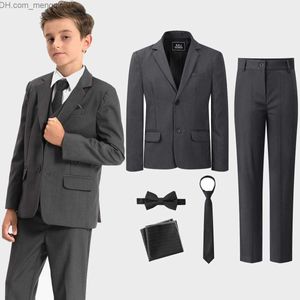 Ensembles de vêtements Ensemble pour enfants Mariage Fête de Pâques Robe de soirée de bal Fleur Robe de graduation pour enfants Église de la jeunesse Vêtements Vestes et pantalons 5 pièces Z230717