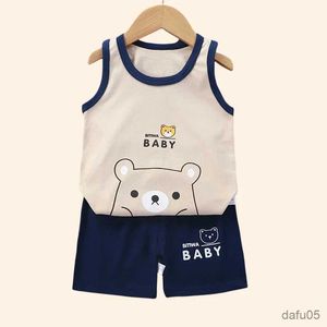 Vêtements Ensembles Enfants Set Kids Vêtements Boys filles Gire Suit Summer Childrens Vêtements bébé Coton T-shirts Shorts