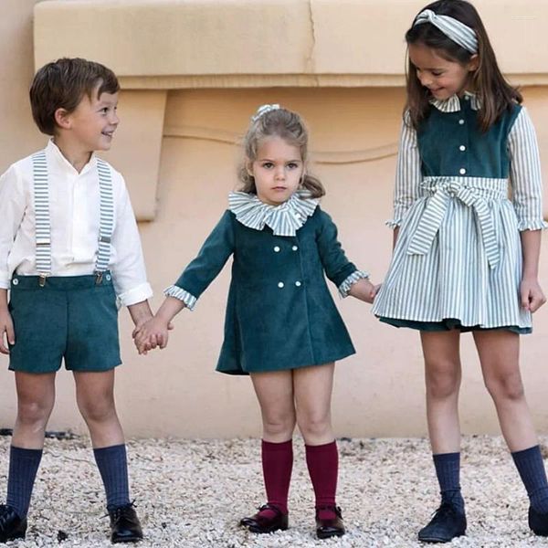 Conjuntos de ropa para niños, conjunto de ropa española para niños, verano 2024, vestidos de España para niñas, vestido de Boutique Vintage, traje de bebé, cumpleaños