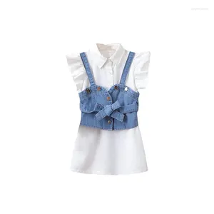 Ensembles de vêtements Citgeesummer Kids Toddler Girls Turnits Offits à manches volontaires