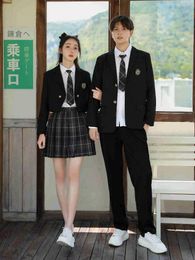 Conjuntos de ropa Uniforme de clase Traje de estilo universitario Falda japonesa coreana Escuela Secundaria y Coro de movimiento estudiantil junior