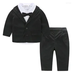 Vêtements Ensembles classiques garçons adapter noble trois pièces enfants Gentleman de haute qualité