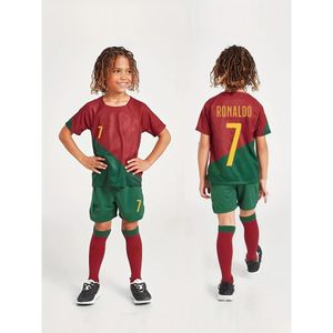 Ensembles de vêtements Ensembles de vêtements 2023 24 Arrivée Portugal Jersey Kid Soccer Ronaldo 7 pour Kit Adt 231019 Drop Delivery Bébé, Enfants Maternité Dh2Ii