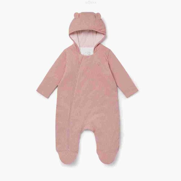 Ensembles de vêtements Design personnalisé Vêtements pour bébés nouveau-nés Tissu naturel Manches longues Bambou Romper Zipper Outwear Hiver