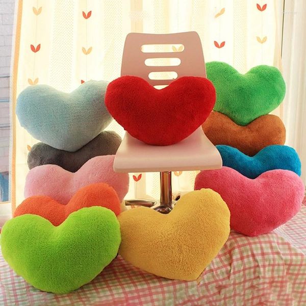 Ensembles de vêtements, oreiller en peluche en forme de cœur mignon, coussins de dos décoratifs en peluche pour enfants, petite amie, cadeau de saint valentin