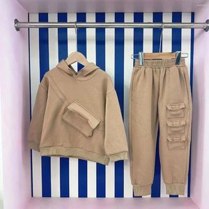 Conjuntos de ropa Diseñador Baby Boys Ropa 2024 Trajes de otoño para niños Moda Sudadera con capucha Sudadera Ropa deportiva Pantalones Conjunto de 2 piezas Boy