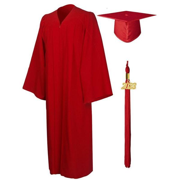 Ensembles de vêtements Doctorat Robes académiques Robe noire Graduation Unisexe Adulte Matte Robes pour Graduation Robe Chaire Robe Pasteur Robe Costumes 230601