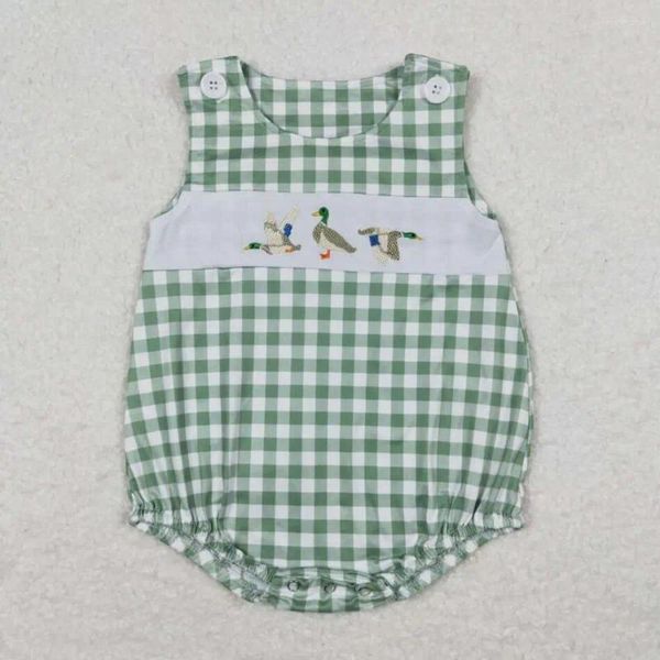 Ensembles de vêtements Duck broderie Kids Romper mignon Clothes de bébé de printemps Girl 0-24 mois