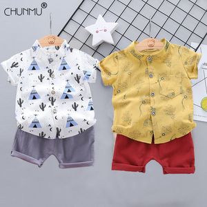 Kledingsets Fashion Baby Boy S Pak Zomer Casual kleding Top Shorts 2 stks voor jongens Infant Suits Kids 230412