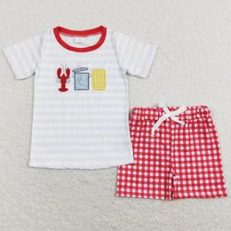 Clothing Sets Fashion Baby Boys Clothes Lobster Cute Boutique Kids Sibling Girls Toddler Boy Summer Shorts Outfits