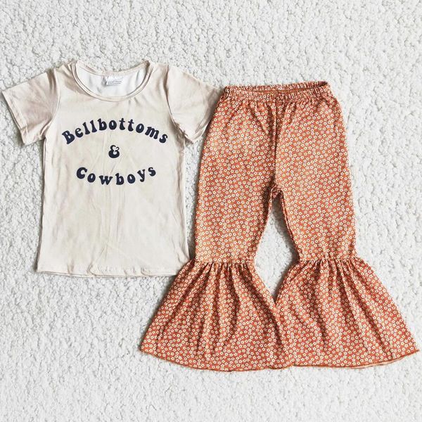 Vêtements Ensembles mode bébé filles deisgner Set Boutique Kids Kids Short Sell Bell Bottom Pantal