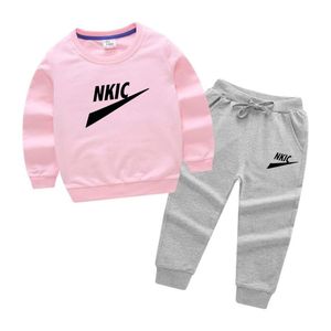Kledingsets Fashion Baby Kids Jongens Girls Set pullover Sweatshirt broek Baby Casual 2pcs Outfits Pak