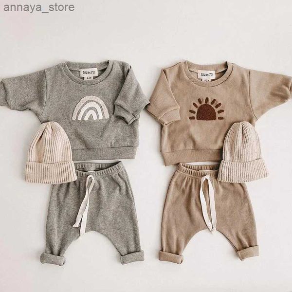 Vêtements Ensembles de mode pour enfants Fashion Set Toddler Baby Boy Girl Girl Tops décontractés + enfant pantalon lâche 2pcs