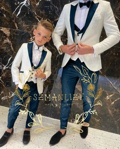 Conjuntos de ropa Patrón floral Trajes formales para niños Cena Esmoquin Niños pequeños Padrinos de boda Niños para fiesta de bodas Traje de fiesta Ropa Conjuntos de Blazers