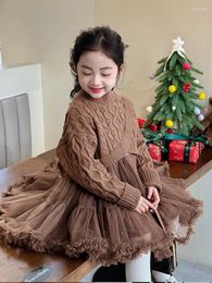 Vêtements Ensembles de filles ensembles de vêtements d'automne d'hiver chouchis en talon tricot