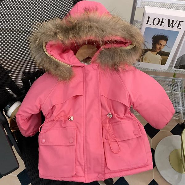 Ensembles de vêtements filles manteau épaissi peluche coton veste hiver bébé enfants 231128