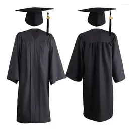 Ensembles de vêtements Chapeau 1 Robe confortable Diplôme de pographie Cérémonie universelle Cardigan Diplôme académique 2024 Ensemble Robe Top