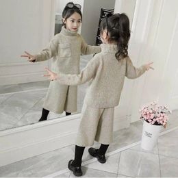 Ensembles de vêtements de haute qualité 2023 printemps automne bébé fille ensemble enfants bambin filles vêtements 2 pièces costume pour pull à manches longues pantalon